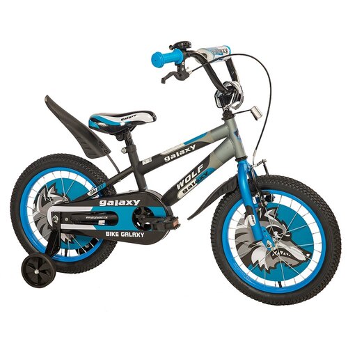 Favorit bicikl KIDS WOLF 16"crna/siva/plava (460474) Cene