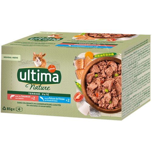 Affinity Ultima Posebna ponuda! Ultima Nature Paté / Ultima Fit & Delicious Sterilized - Losos i morska riba (32 + 8 gratis!) Cijene