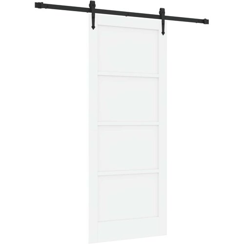  Klizna vrata ORKDAL Bijela i crna 83 x 202 cm Masivna borovina Slike