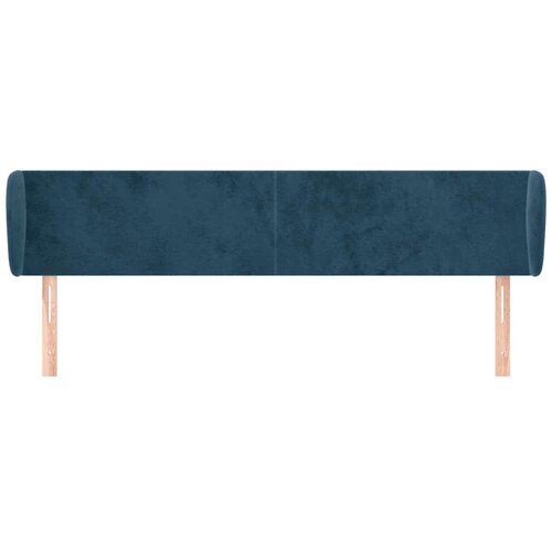  Uzglavlje s u&amp;scaron;ima tamnoplavo 203x23x78/88 cm bar&amp;scaron;unasto Slike