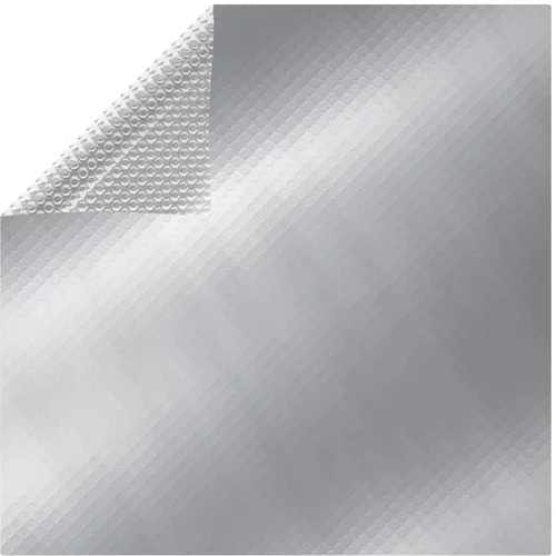 vidaXL Pravokotno pokrivalo za bazen 600x400 cm PE srebrno