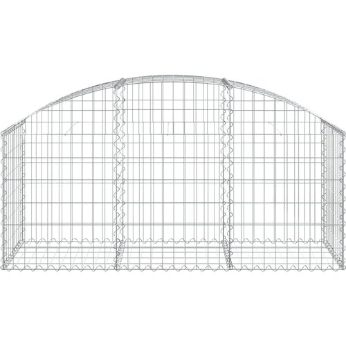  Gabionska ko&amp;scaron;ara s lukom 150x50x60/80 cm pocinčano željezo Slike