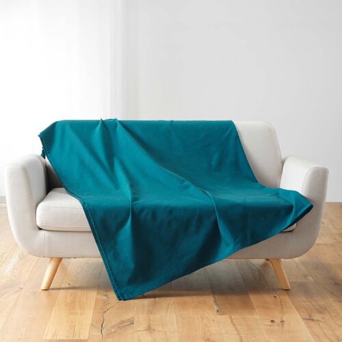 Douceur d intérieur Modrozeleno pregrinjalo 220x240 cm Lucile – Cene