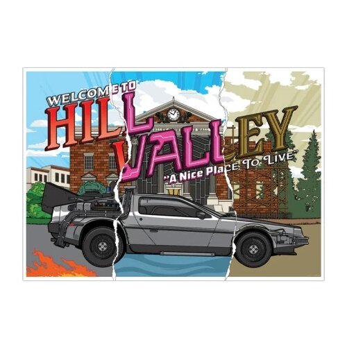 Fanattik Back to the Future 40th Anniversary Hill Valley Art Print ( 070959 ) Slike