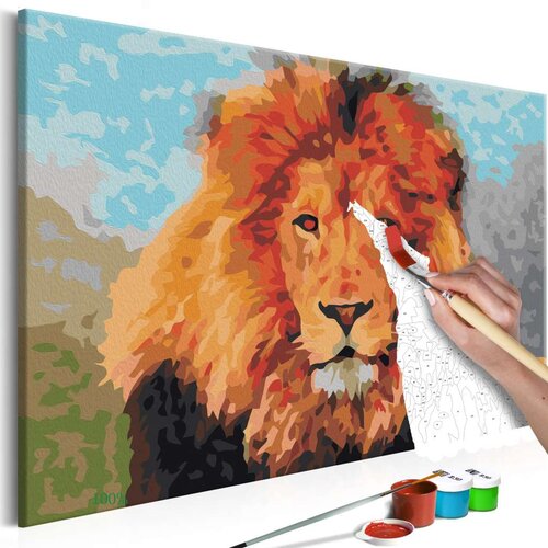  Slika za samostalno slikanje - Lion 60x40 Cijene