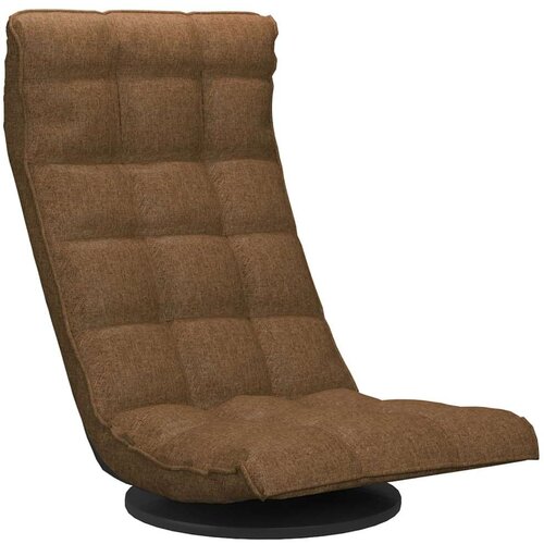 vidaXL Okretna podna stolica od tkanine smeđa Cijene