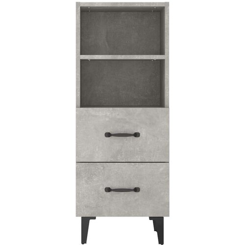  Komoda siva boja betona 34 5x34x90 cm od konstruiranog drvo Slike