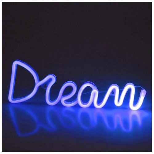  LED neonska zidna dekoracija DREAM LED/3W/3xAA USB plava Cene