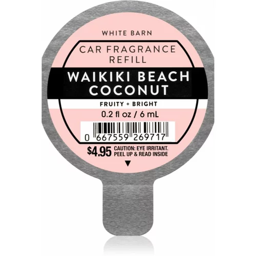 Bath & Body Works Waikiki Beach Coconut miris za auto zamjensko punjenje 6 ml