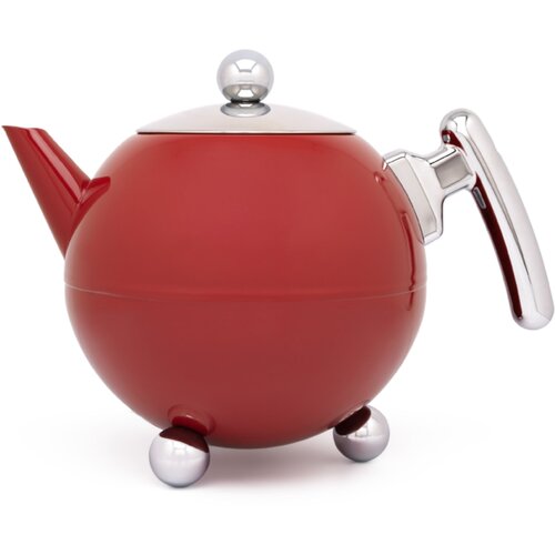 Bredemeijer teapot bella ronde 1,2l carmine red / chrome 100102 Slike
