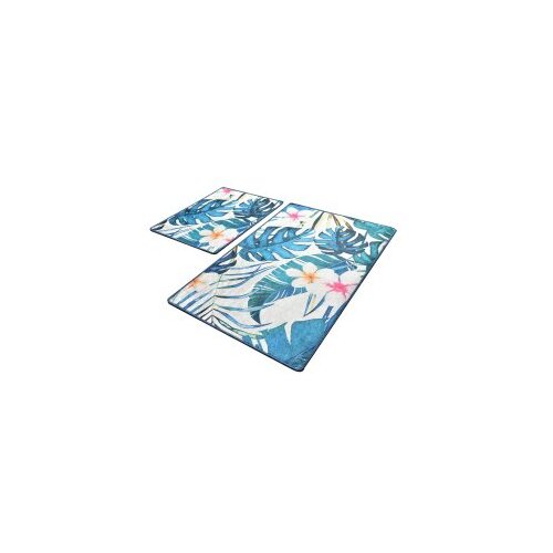  exotic multicolor bathmat set (2 pieces) Cene