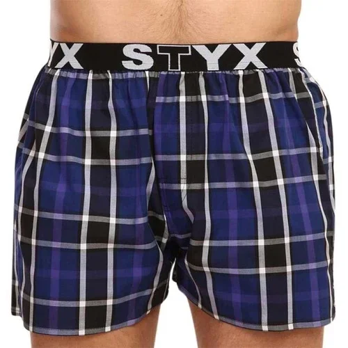 STYX MEN'S BOXERS SHORTS SPORTS RUBBER Muške kratke hlače, tamno plava, veličina