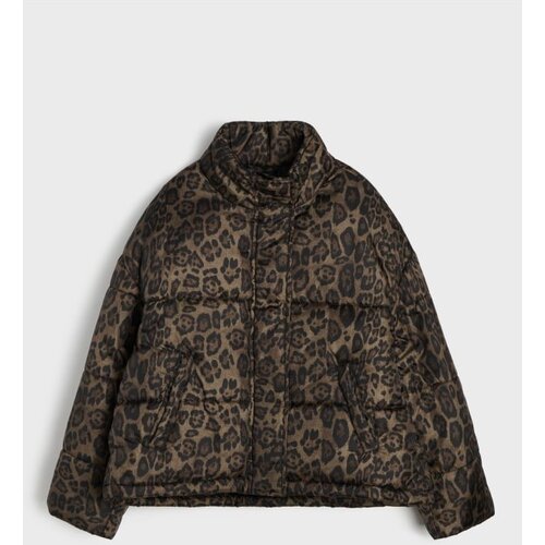 Sinsay Pro&amp;scaron;ivena puffer jakna s leopard uzorkom Slike