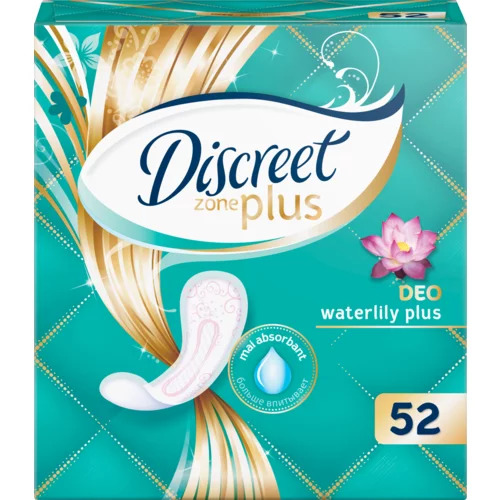 Discreet Waterlily Plus dnevni vložki 52 kos