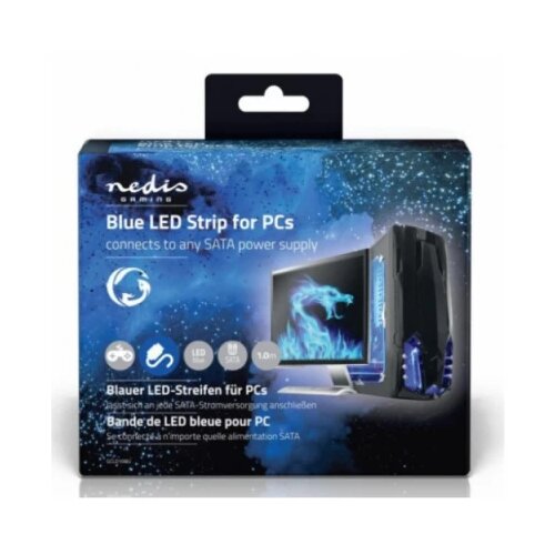 Nedis GCLD10BU LED traka, SATA konektor, plava, 100cm Cene