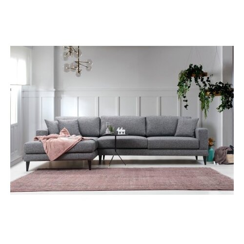 Atelier Del Sofa Kutna sofa Nordic 90x85x303cm Tamno siva Slike