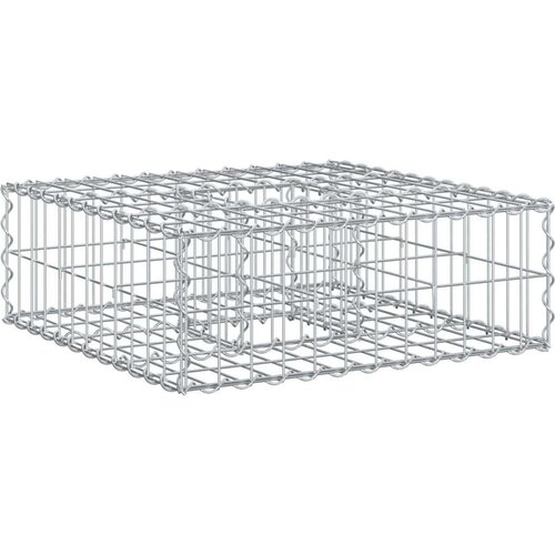  Gabionski uzdignuti krevet Srebrno 60 x 60 x 20 cm - 60 x 60 x 20 cm Cijene
