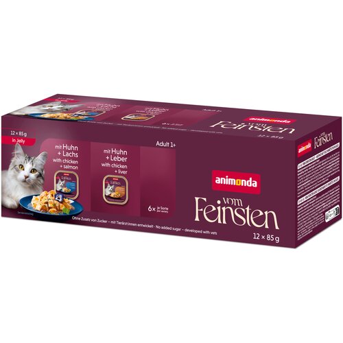 Animonda Vom Feinsten Adult u želeu 12 x 85 g - Mje&scaron;ovito pakiranje (2 vrste) Cijene