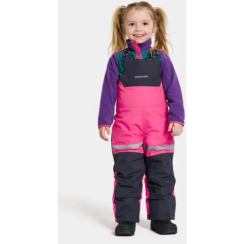 Didriksons Dječje skijaške hlače BJÄRVEN KD BIB PANT boja: ružičasta