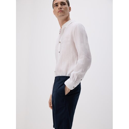 Reserved Chino slim kratke hlače - mornarsko plava Cene