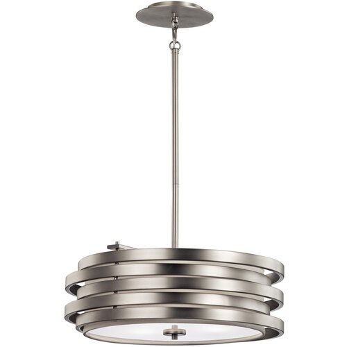 Elstead Lighting Elstead Roswell 3 okrogle stropne svetilke, brušen nikelj, E27, (22097902) Cene