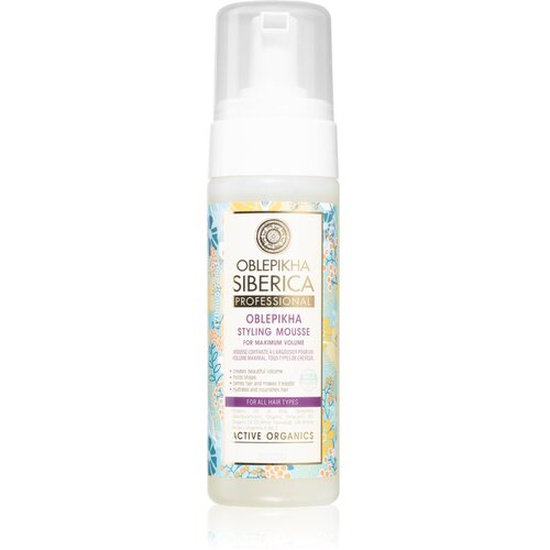 Natura Siberica Oblepikha (Sea-Buckthorn) pjena od pasjeg trna za maksimalni volumen kose 170 ml Slike