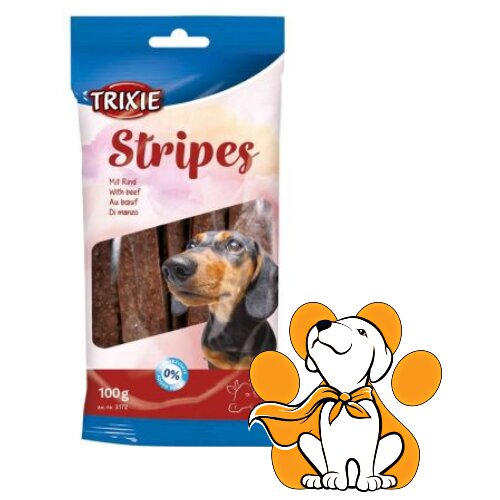 Trixie dog Stripes Light With Beef 100g, Poslastice Za Pse Sa Govedinom Cene