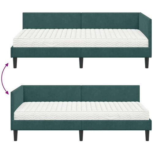  Kutni krevetni okvir s madracem Ostalo 2 pcs Zelena Bar&amp;scaron;un Slike