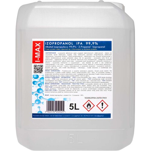 GSG24 Izopropilni alkohol Izopropanol IPA I-MAX 99,9% 5L, (21389352) Cene