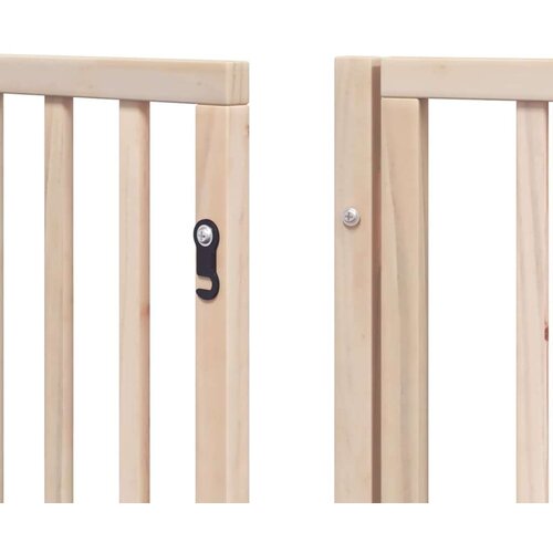 vidaXL Ograda za pse z vrati zložljiva 15 panelov 750 cm topolovina Cene