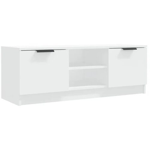 VidaXL TV omarica bela 102x35x36,5 cm inženirski les, (20601149) Slike