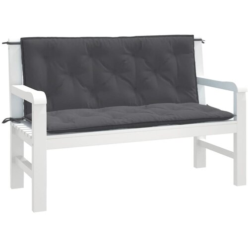 vidaXL Jastuci za vrtnu klupu 2 kom antracit 120x50x7 cm tkanina Cijene