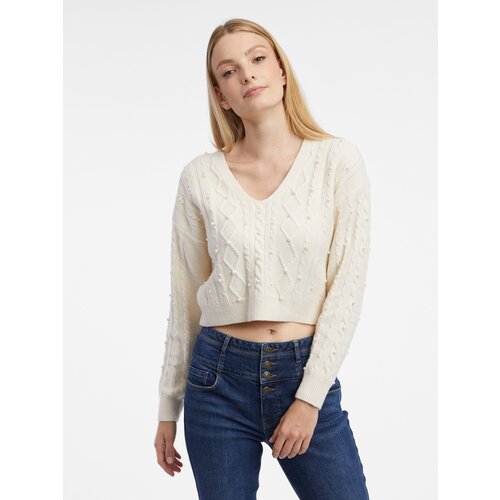 Orsay Creamy women's cropped sweater - Women Slike