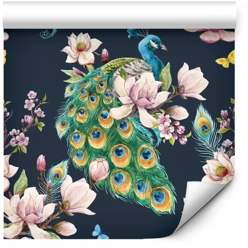  Tapeta - Magnolias and Peacocks 50x1000 Premium Slike