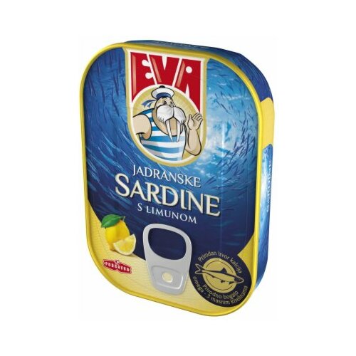 Podravka Eva sardine sa limunom 115g limenka Slike