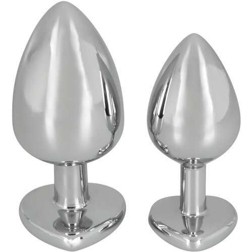 Igrače You2Toys You2Toys - Diamond - 85g aluminijasti analni dildo (srebrno-rdeč) Slike