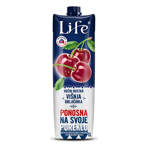 Nectar voćni sok life višnja 1l Cene