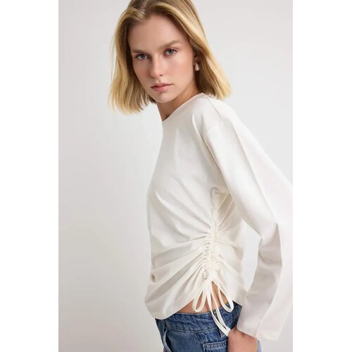 TRENDYOLMILLA Trendyol ženska majica Twoaw27Ts00025, ecru Cene