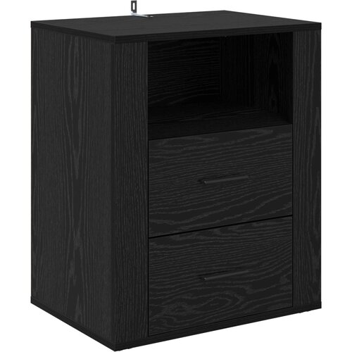  Noćni ormar Crni hrast 35 x 50 x 60 cm Konstruirano drvo Slike