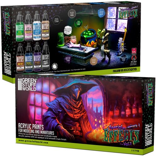 Green Stuff World Special Effects Paint Set Vol. 2 | Set efekt boja Specijalni efekti Vol. 2 Slike