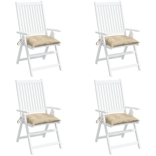 VidaXL Jastuci za palete 4 kom bež 50 x 50 x 7 cm od tkanine Oxford Slike