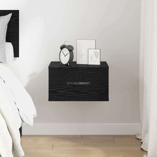  Noćni ormar Zidne Crni hrast 35 x 35 x 20 cm Konstruirano drvo Slike
