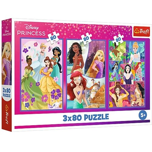 Trefl Disney+princeske+prijateljice+3x80-delna+sestavljanka+-+ Cene