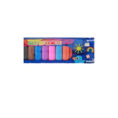 Tts Plastelin 10 Boja Glitter Slike