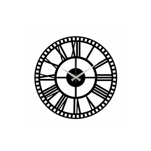 WALLXPERT metal wall clock 10 black zidni sat Slike