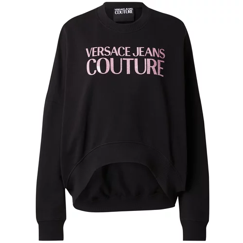 Versace Jeans Couture Sweater majica svijetloroza / crna