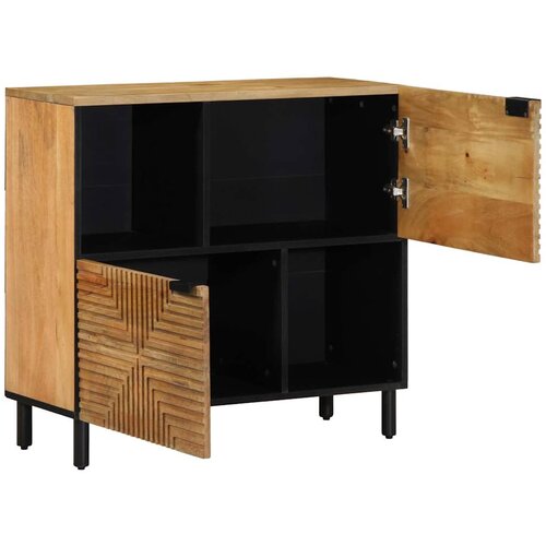  Komoda smeđa 80x33x75 cm Puno drvo Mango Slike