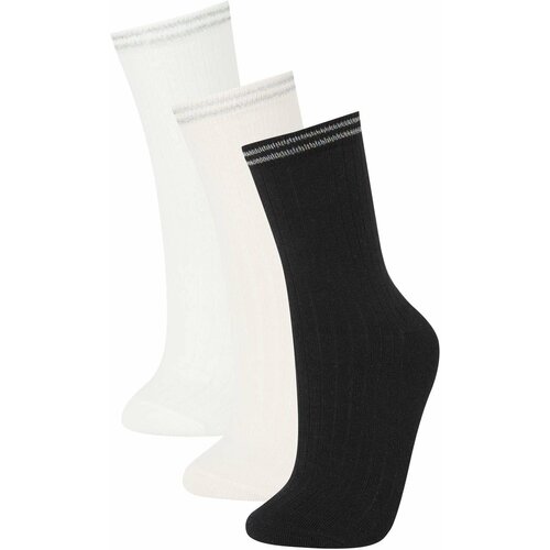 Defacto Women 3 Piece Cotton Long Socks Slike