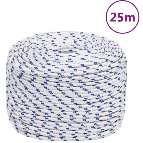 vidaXL Vrv za čoln bela 10 mm 25 m polipropilen Cene