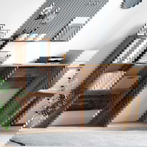 VidaXL Stol Staro drvo 131.5 x 50 x 106.5 cm Konstruirano drvo Slike